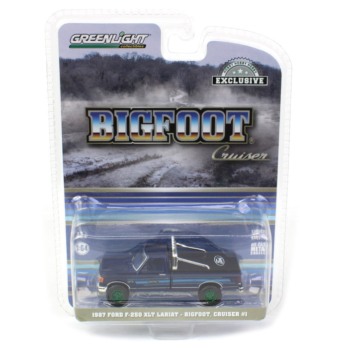 Green Machine ~ 1/64 1987 Ford F-250 XLT Lariat Bigfoot Cruiser 1, Scherer Truck Equip Collaboration