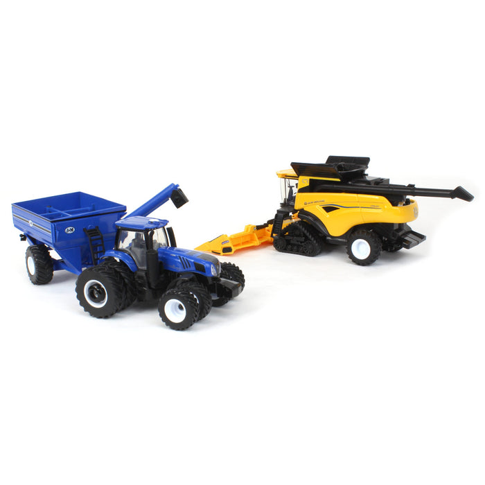 1/64 New Holland CR8.90 SmartTrax Combine Set by ERTL