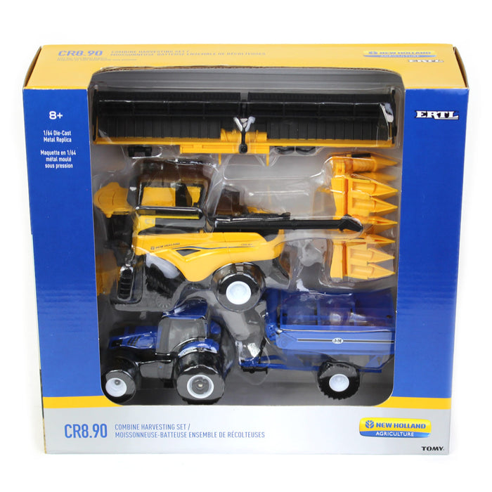 1/64 New Holland CR8.90 SmartTrax Combine Set by ERTL