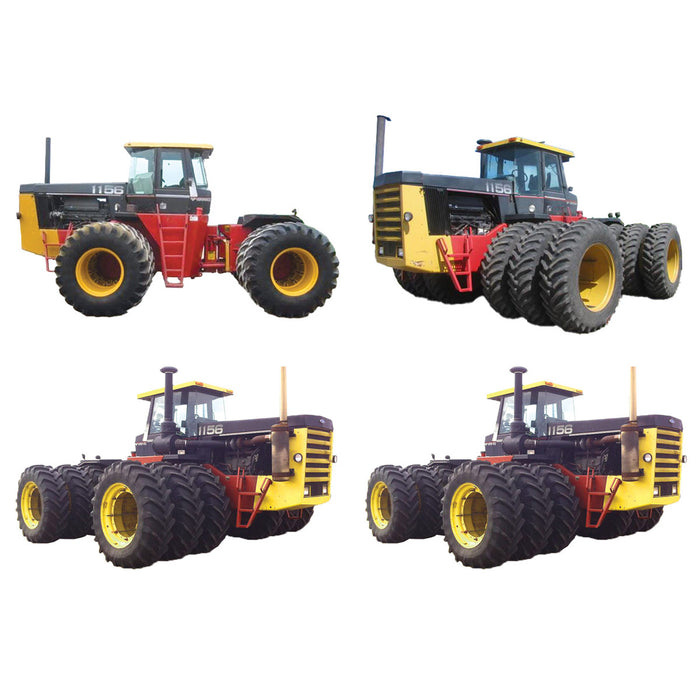 Set of 4 Versions ~ 1/64 Ford/Versatile 1156 4WD Tractors with Duals/Triples