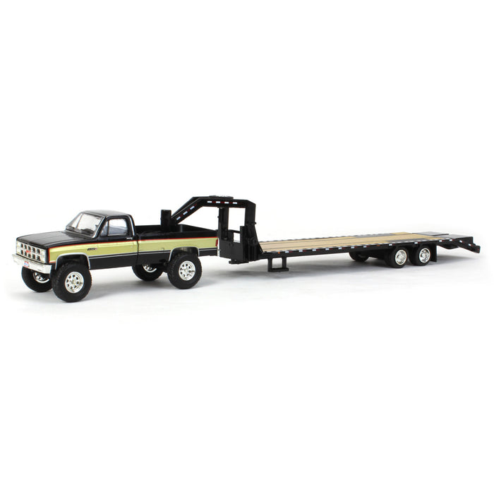 1/64 1982 GMC High Sierra K-2500 with Gooseneck Trailer, Midwest Diecast Exclusive