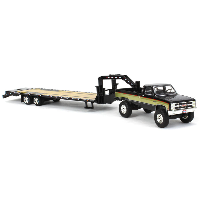 1/64 1982 GMC High Sierra K-2500 with Gooseneck Trailer, Midwest Diecast Exclusive