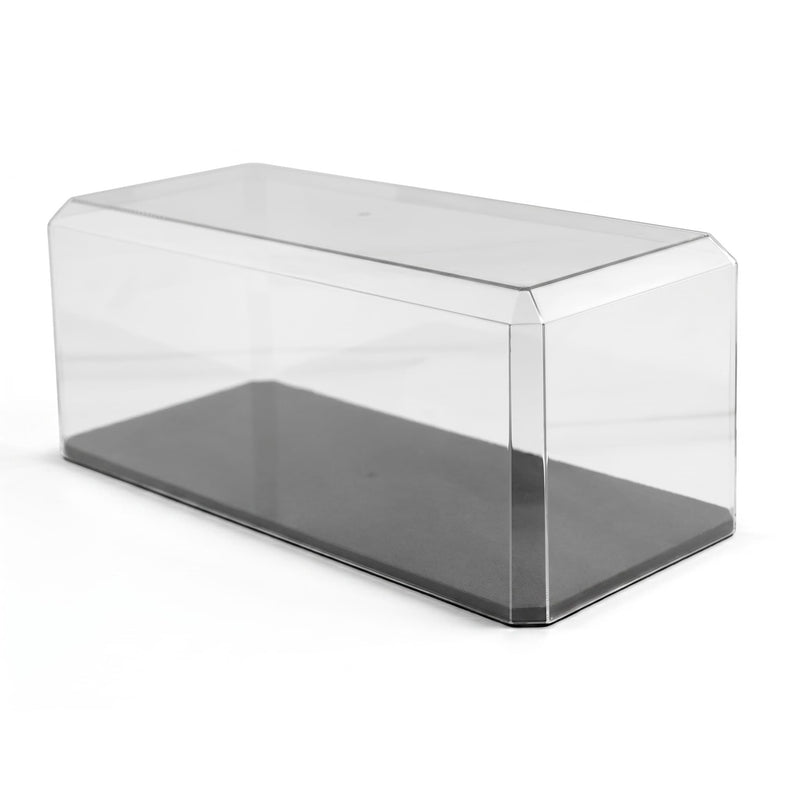 Clear Acrylic Display Case with Black Base 15.5 x 7 x 7 Inch