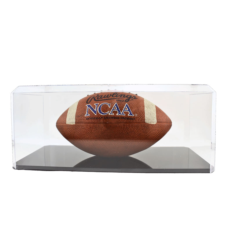 Clear Acrylic Display Case with Black Base 15.5 x 7 x 7 Inch