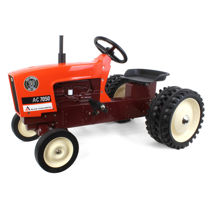 Allis-Chalmers 7050 50 Years Pedal Tractor w/ Maroon Belly & Rear Duals, ERTL Limited Series