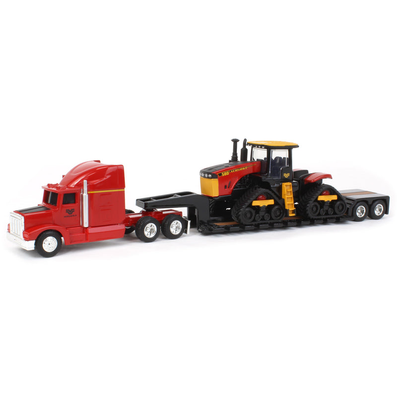 1/64 Versatile 580DT Track Tractor & Semi Truck with Lowboy Trailer, ERTL Prestige Collection