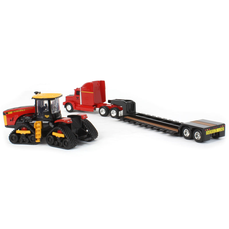 1/64 Versatile 580DT Track Tractor & Semi Truck with Lowboy Trailer, ERTL Prestige Collection