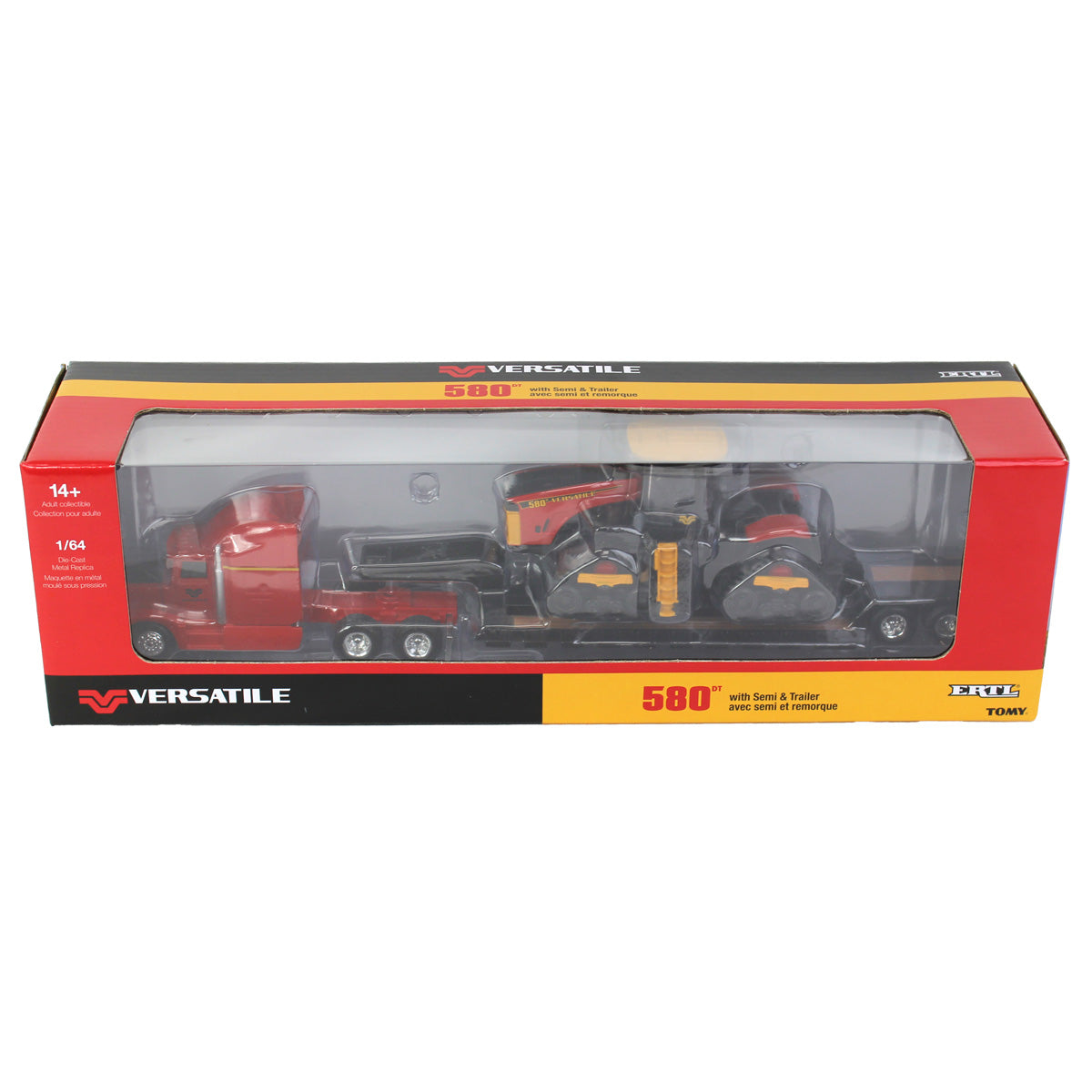 1/64 Versatile 580DT Track Tractor & Semi Truck with Lowboy
