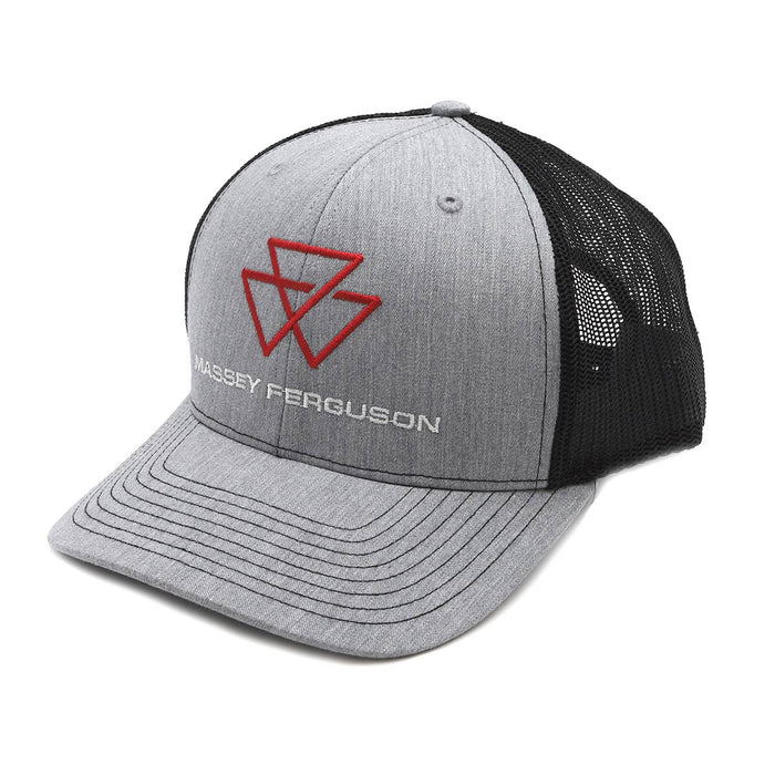 Massey Ferguson Gray Richardson Trucker Cap with Black Mesh Back