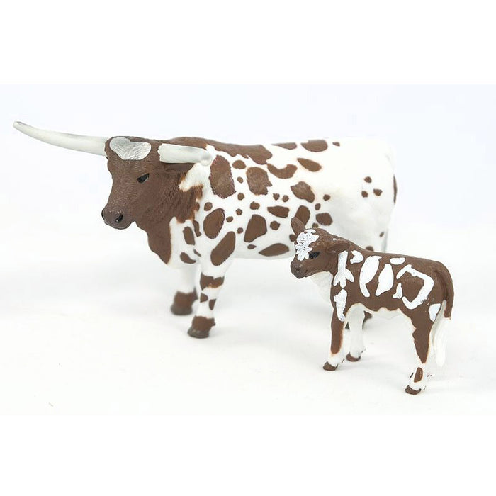 (B&D) 1/20th Longhorn cow & calf by Big Country Toys - Damaged Item