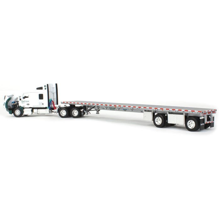 1/64 Kenworth T680 with Spread-Axle Flatbed Trailer, Evergreen Industries, DCP by First Gear