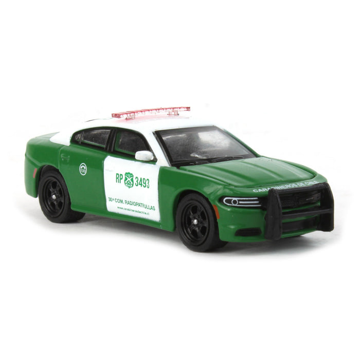 1/64 2018 Dodge Charger Pursuit, Carabineros de Chile with Police Figure, Hobby Exclusive