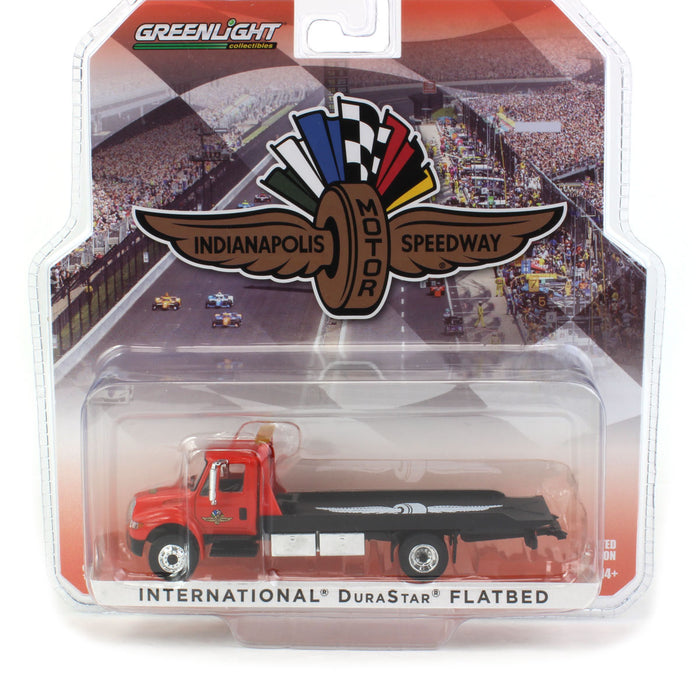 1/64 International Durastar 4400 Indianapolis Motor Speedway Flatbed Truck, Greenlight Exclusive