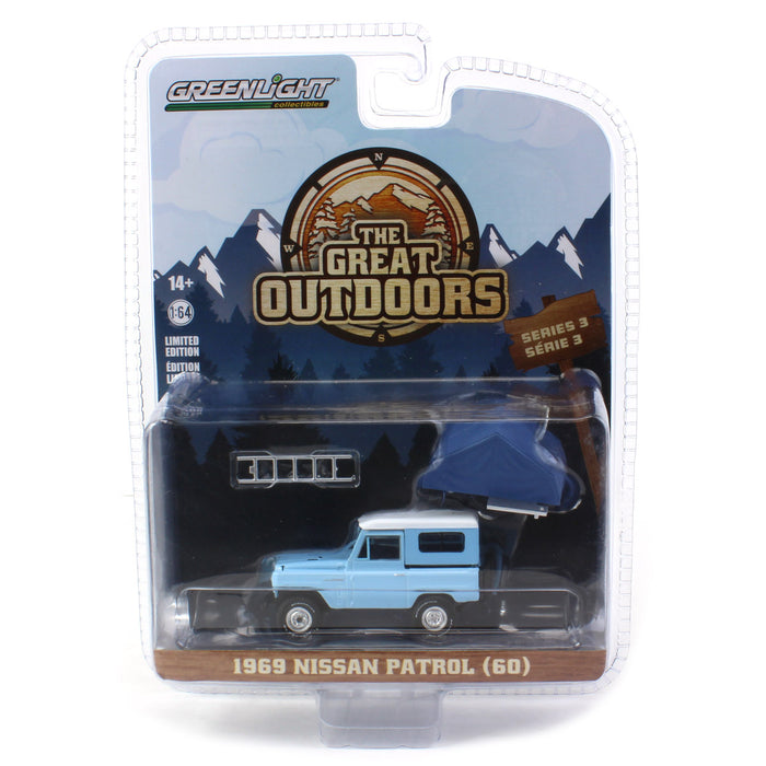 1/64 1969 Nissan Patrol (60) with Camp'otel Cartop Sleeper Tent, The Great Outdoors Series 3