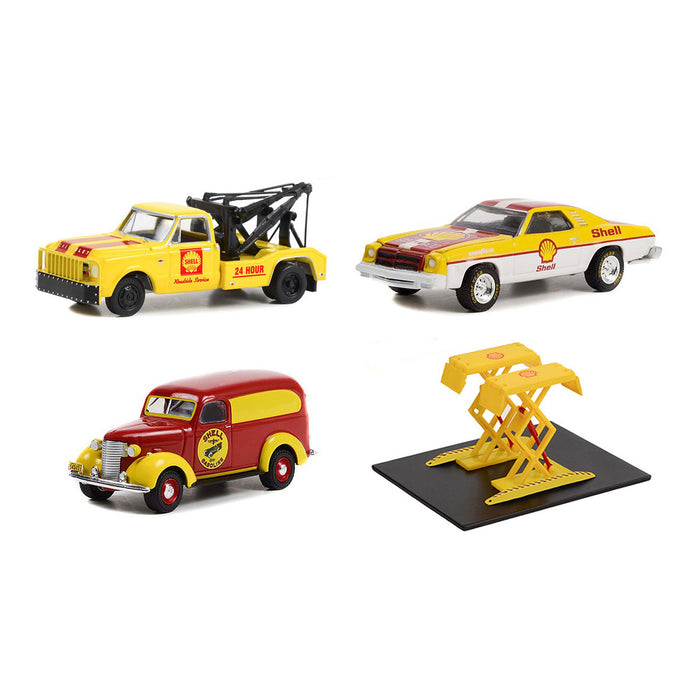 1/64 Shell Oil Towing and Mechanic Set by Greenlight