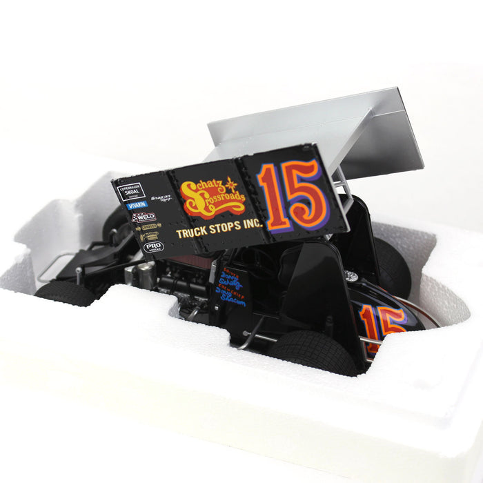 1/18 Schatz Family Crossroad Truck Stops Sprint Car #15, Donny Schatz, ACME Diecast