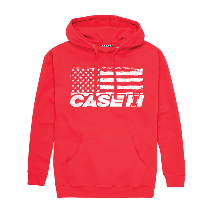 Adult Case IH Flag Red Hooded Sweatshirt