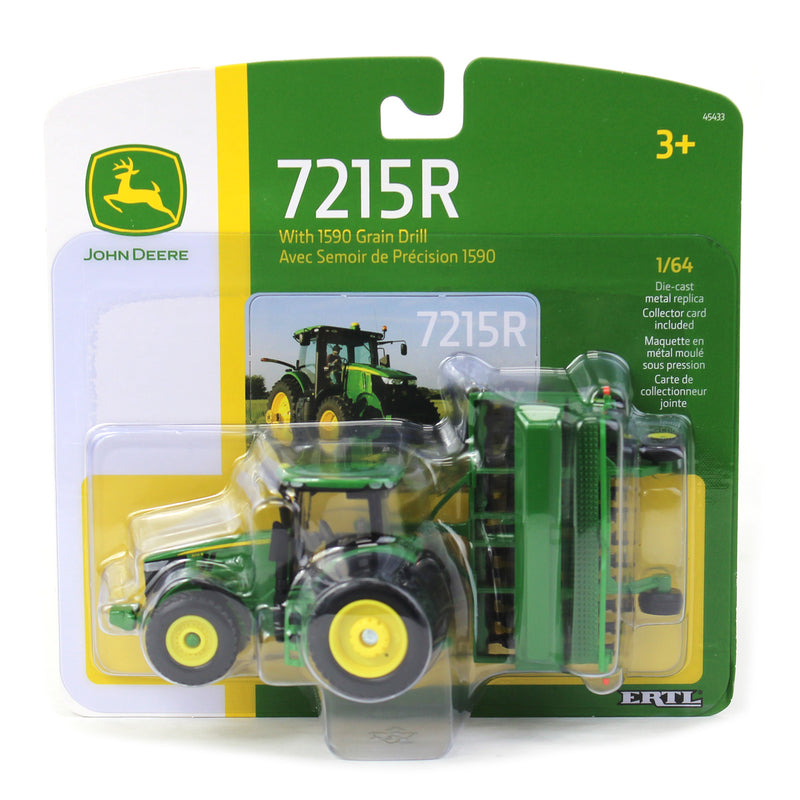1/64 John Deere 7215R Tractor with Grain Drill by ERTL