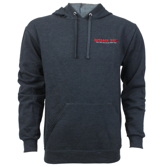 Outback Toys Logo Black Heather EverSoft Fleece Pullover Hoodie