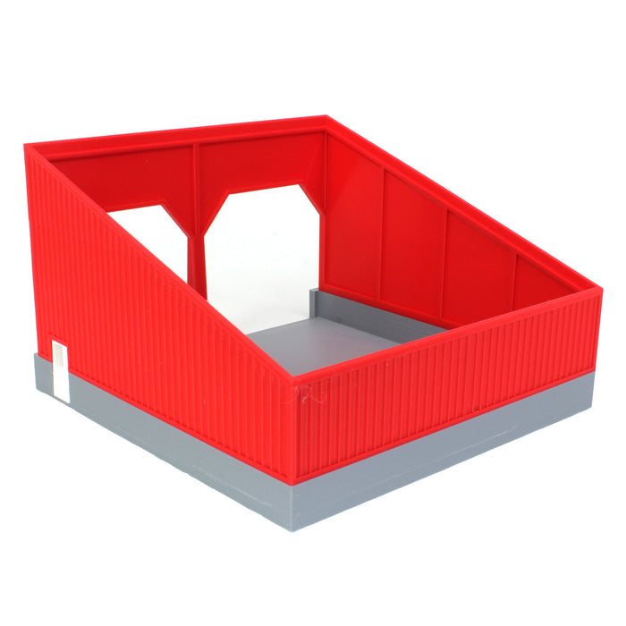 1/64 The Double Bay 40ft x 40ft Cattle Shed, Red/White, 3D Printed