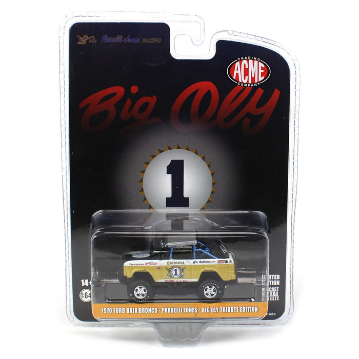 1/64 1970 Ford Baja Bronco, Big Oly Tribute Edition, Acme Exclusive