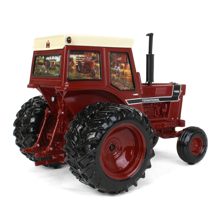 1/16 RESIN International Harvester 1466 Sculpture with Dave Barnhouse Farm Art