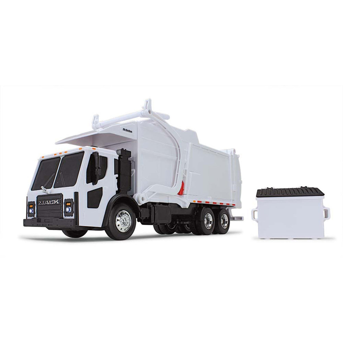 1/25 White Mack LR Garbage Truck w/ McNeilus Meridian Loader