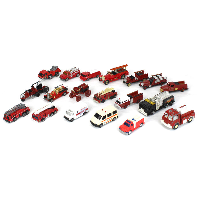 Lot of (19) Emergency Vehicles of Various Scales