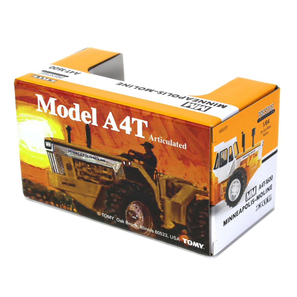 洋楽 4 Mula 1 1/64 Minneapolis Moline A4T-1600 4WD Tractor with Front & Rear