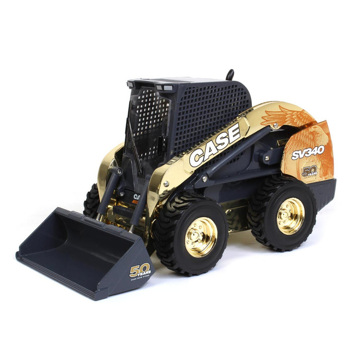 (B&D) GOLD Chase ~ 1/16 Case SV340 Skid Loader, 50th Anniversary Limited Edition w/ Special Eagle Decals