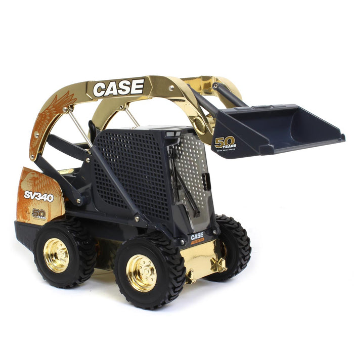 (B&D) GOLD Chase ~ 1/16 Case SV340 Skid Loader, 50th Anniversary Limited Edition w/ Special Eagle Decals