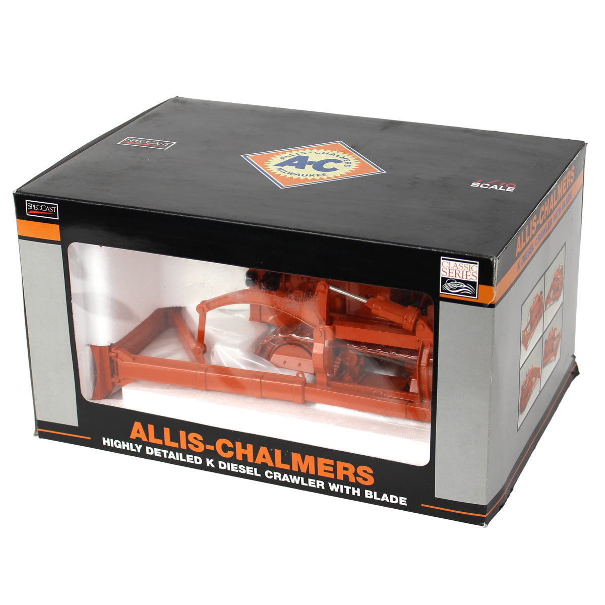 1/16 Allis Chalmers K Diesel Crawler with Blade & Steel Tracks by