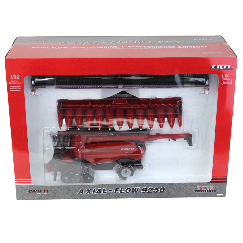 1/32 Case IH AFS Connect 9250 Tracked Combine with Corn & Grain Heads, ERTL Prestige Collection