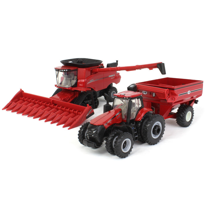 (B&D) 1/64 Case IH 8250 Combine Harvesting Set - Damaged Box