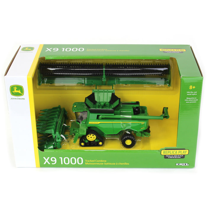 1/64 John Deere X9 1000 Combine with Draper & Corn Heads by ERTL