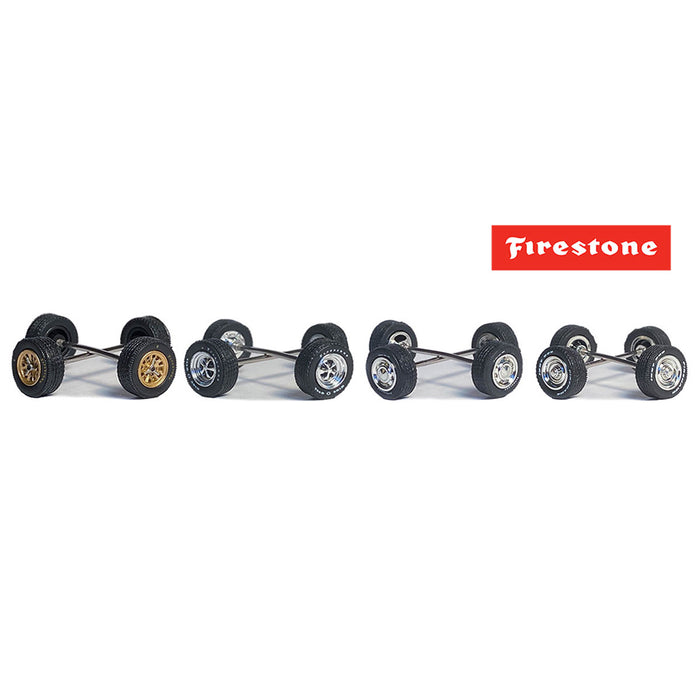 1/64 Auto Body Shop Firestone Wheel & Tire Packs Series 8