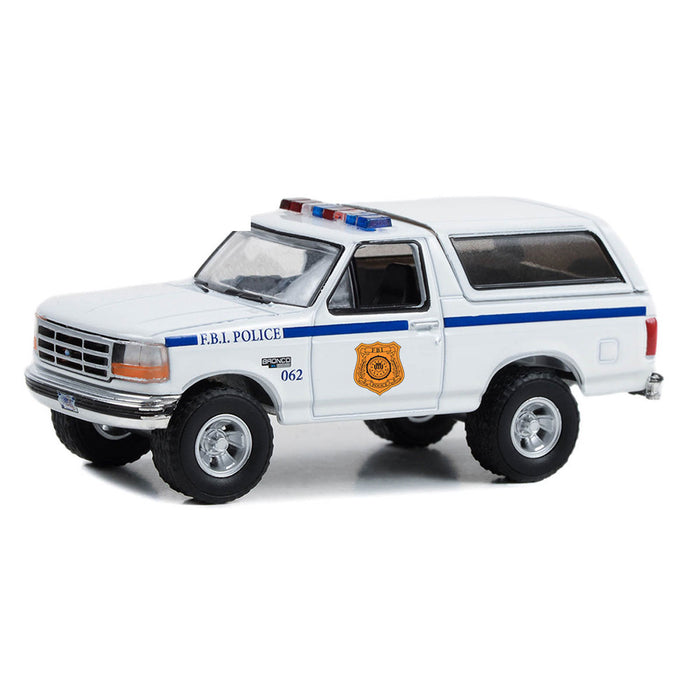 1/64 1996 FBI Ford Bronco XL, Hobby Exclusive Hot Pursuit Special Edition