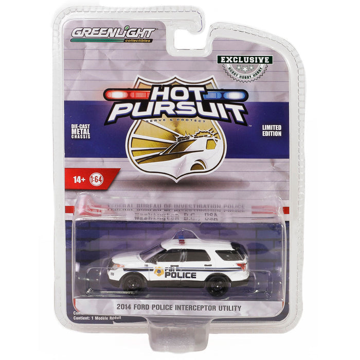 1/64 2014 FBI Ford Police Interceptor Utility, Hobby Exclusive Hot Pursuit Special Edition