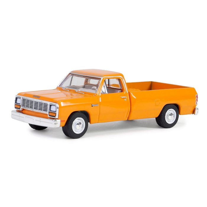 1/64 1982 Dodge Ram D-250, DOT Orange, Blue Collar Series 13