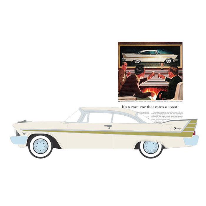 1/64 1957 Plymouth Fury, Vintage Ad Cars Series 10