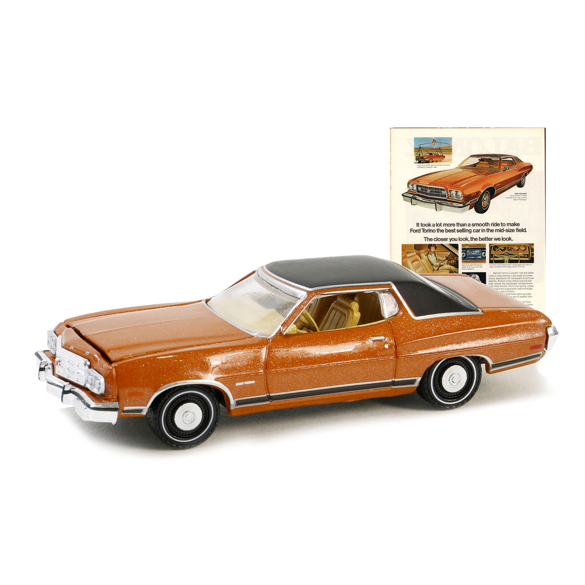 1/64 1973 Ford Gran Torino, Vintage Ad Cars Series 10 — Outback Toys