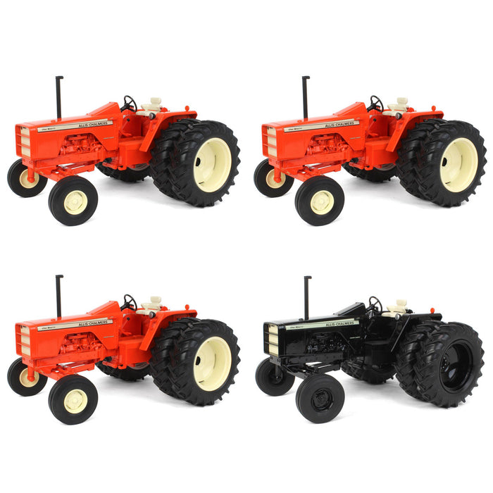 Sealed Case of 4 ~ 1/16 Allis Chalmers One-Ninety with Rear Duals, 2023 National Farm Toy Museum