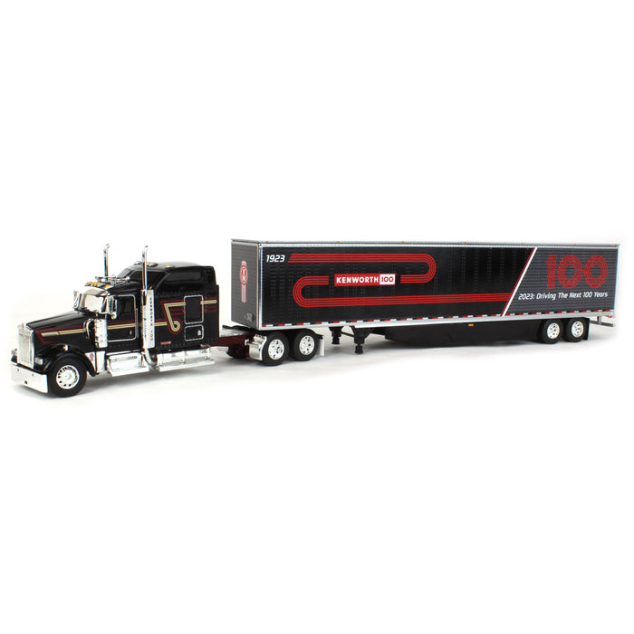 1/64 Kenworth W900L & 53' Utility Trailer w/ Skirts, Kenworth 100th Anniversary, DCP by First Gear