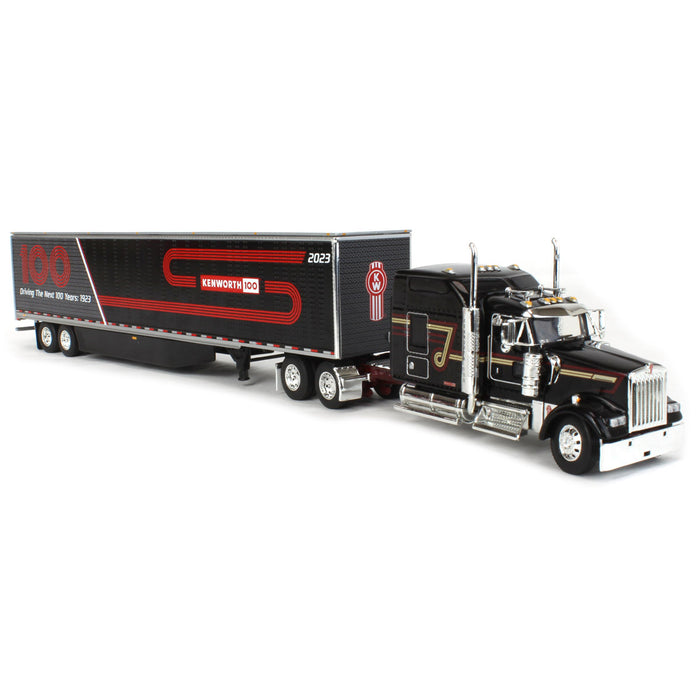 1/64 Kenworth W900L & 53' Utility Trailer w/ Skirts, Kenworth 100th Anniversary, DCP by First Gear