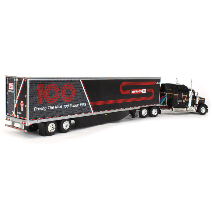 1/64 Kenworth W900L & 53' Utility Trailer w/ Skirts, Kenworth 100th Anniversary, DCP by First Gear