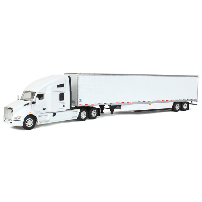 1/64 Kenworth T680 76in High-Roof Sleeper with 53ft Utility Trailer, DCP by First Gear