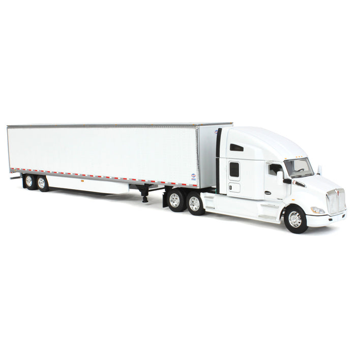 1/64 Kenworth T680 76in High-Roof Sleeper with 53ft Utility Trailer, DCP by First Gear