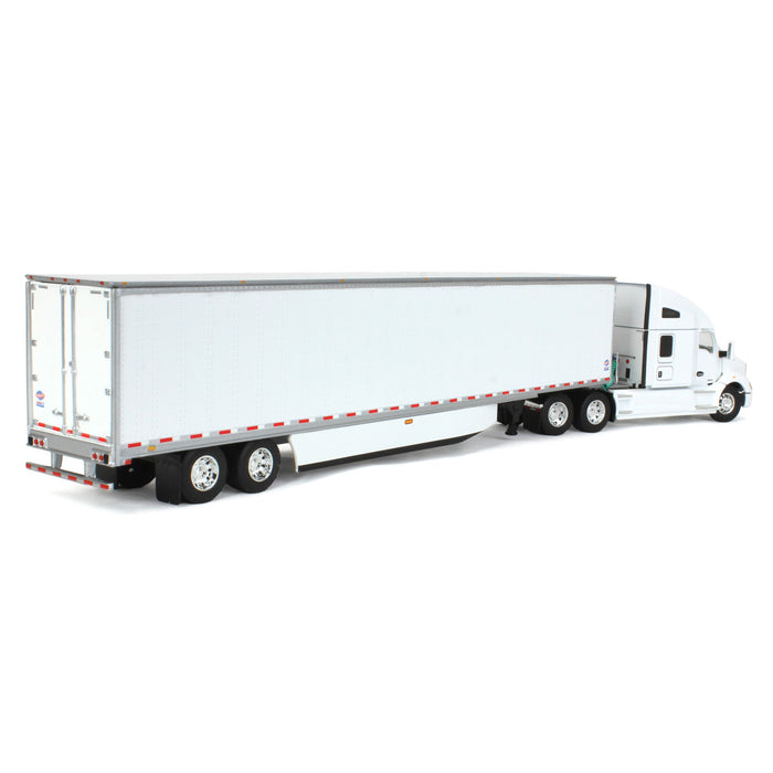 1/64 Kenworth T680 76in High-Roof Sleeper with 53ft Utility Trailer, DCP by First Gear