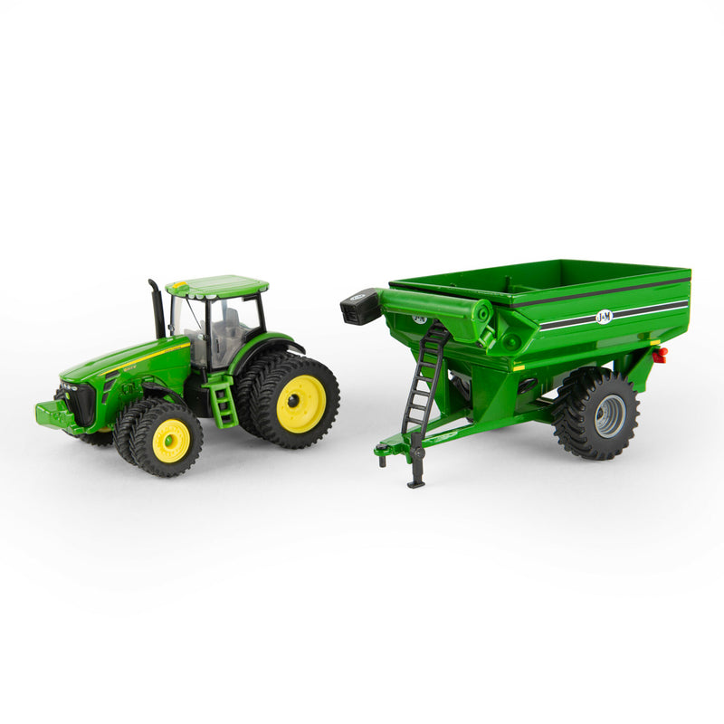 1/64 John Deere 8320R Tractor with Duals & J&M Grain Cart by ERTL