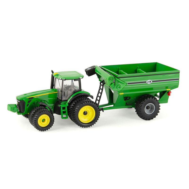 1/64 John Deere 8320R Tractor with Duals & J&M Grain Cart by ERTL